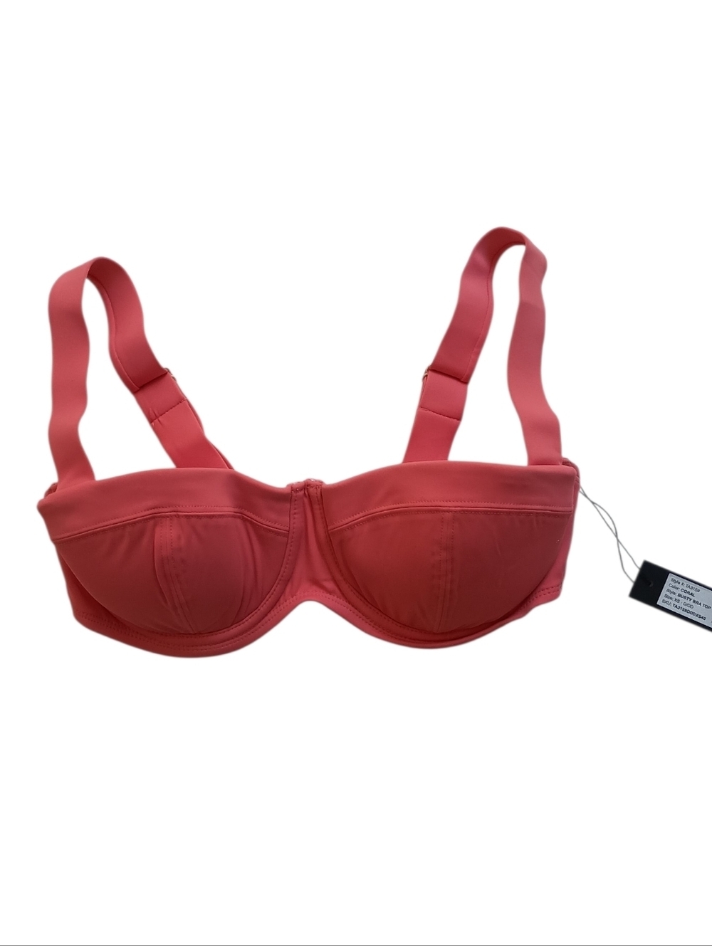 Ta3 Coral Busty Bra Bikini Top XS D/DD Cup Solid $88 Retail TA3159 New